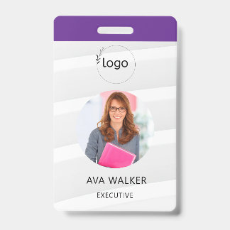 Stylish Custom Company Employee Photo Badge バッジ