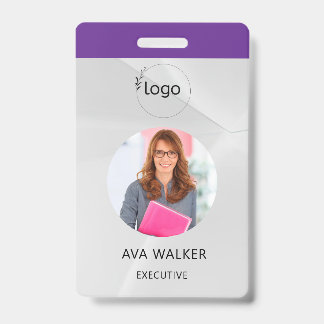 Stylish Custom Company Employee Photo Badge バッジ