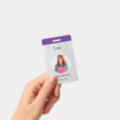 Stylish Custom Company Employee Photo Badge バッジ (手持ち)