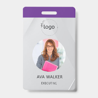 Stylish Custom Company Employee Photo Badge バッジ