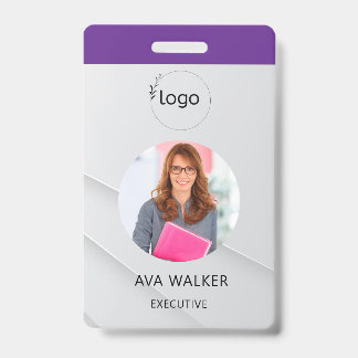 Stylish Custom Company Employee Photo Badge バッジ
