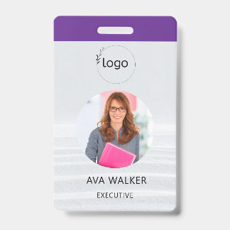 Stylish Custom Company Employee Photo Badge バッジ