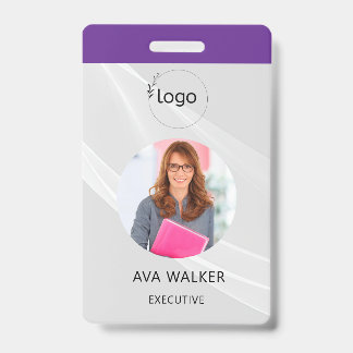 Stylish Custom Company Employee Photo Badge バッジ