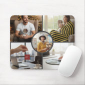 Stylish Custom Five Photo Personalized Mouse Pad マウスパッド (マウス)