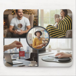 Stylish Custom Five Photo Personalized Mouse Pad マウスパッド
