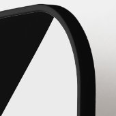 Stylish Custom Named Classic White with Black ピックルボールラケット (左詳細)