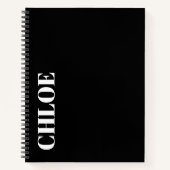 Stylish Customizable Personalized Name Gift  ノートブック (正面)