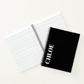 Stylish Customizable Personalized Name Gift ノートブック (内部)