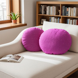 Stylish Cute and Elegant Abstract Hot Pink Pattern ラウンドクッション