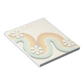 Stylish Cute Trendy Girly Retro Simple ノートパッド (アングル)