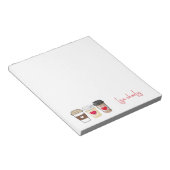 Stylish Cute Unique Trendy Simple  ノートパッド (アングル)