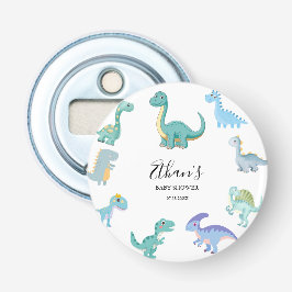 Stylish Dinosaur Baby Shower White 栓抜き