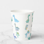 Stylish Dinosaur Baby Shower White 紙コップ (右)