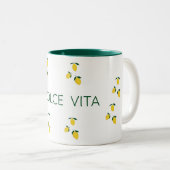 Stylish Dolce Vita Mug for Home and Office ツートーンマグカップ (正面右)