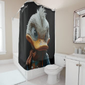 Stylish Duck in the City Shower Curtain シャワーカーテン (インサイチュ)