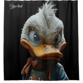Stylish Duck in the City Shower Curtain シャワーカーテン