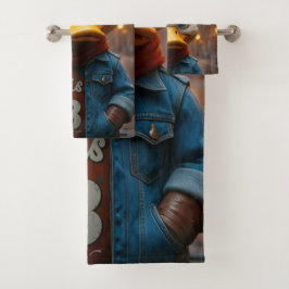 Stylish Duck in the City Towel バスタオルセット