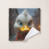 Stylish Duck in the City Towel バスタオルセット (ウォッシュタオル)