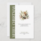 Stylish earthy colors Christmas greeting card シーズンカード (正面)