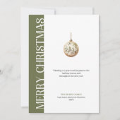 Stylish Earthy Colors Holiday Greeting Card シーズンカード (正面)