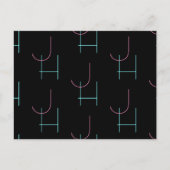 Stylish Editable Any Two Modern Tiled Initials ポストカード (正面)