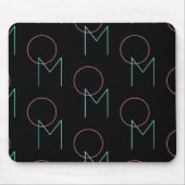 Stylish Editable Any Two Modern Tiled Initials マウスパッド (正面)