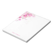 Stylish Elegant Modern Floral Girly ノートパッド (回転)