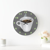 STYLISH ESPRESSO COFFEE CUP ラージ壁時計 (ホーム)