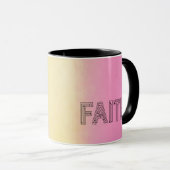 Stylish faith typography coffee mug マグカップ (正面右)