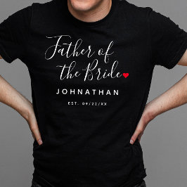 Stylish Father Of The Bride Wedding Tシャツ