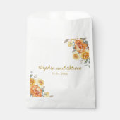 Stylish Floral Wedding with Orange Flowers フェイバーバッグ (正面)