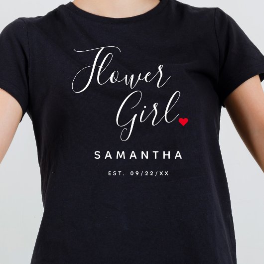 Stylish Flower Girl Wedding Tシャツ