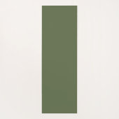 Stylish Flower Pattern on Laurel Green ヨガマット (裏面)