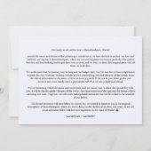 Stylish & Fun Unmatched Wedding Photo Card セーブザデート (裏面)