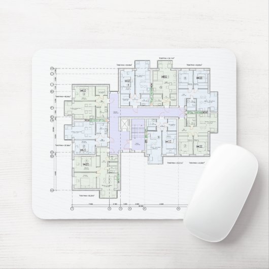 Stylish & Functional Blueprint マウスパッド (マウス)