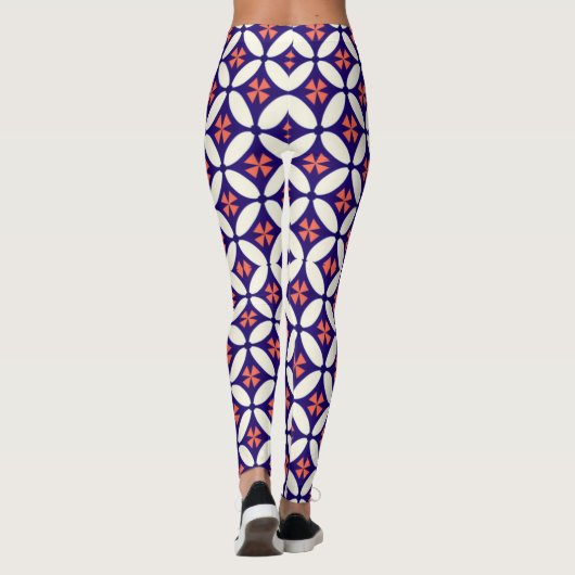 Stylish Geometric Pattern Leggings for Women レギンス (裏面)