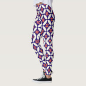 Stylish Geometric Pattern Leggings for Women レギンス (左)