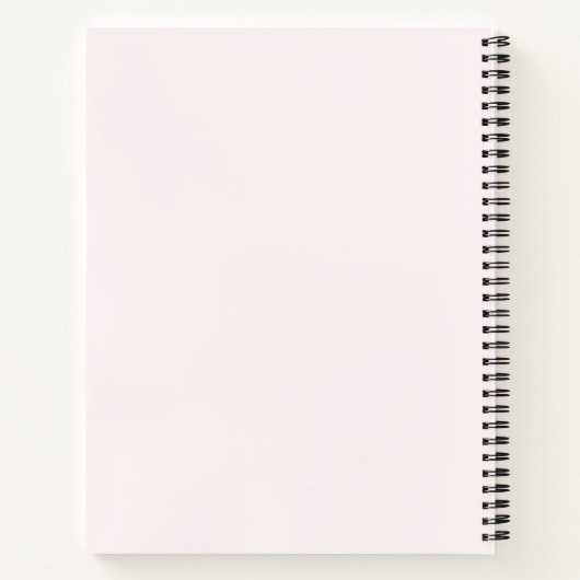 Stylish Girly Pink Note Book Document ノートブック (裏面)