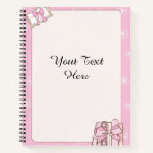 Stylish Girly Pink Note Book Document ノートブック (正面)