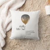 Stylish Gold Balloon Baby Shower Party クッション (ブランケット)