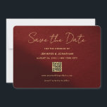 Stylish Gold Calligraphy Script Save The Dates セーブザデート<br><div class="desc">Trendy Modern Elegant Gold Calligraphy Script Save The Dates Template With Your Wedding Website QR Code Invitations & Stationery & Announcements / Save the Dates / Printed Flat Rounded Corner Save The Date Card.</div>