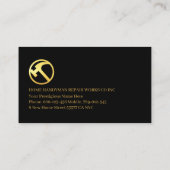 Stylish Gold Handyman Frame 名刺 (裏面)