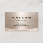 Stylish Gold House Cleaning Service Professional 名刺 (裏面)