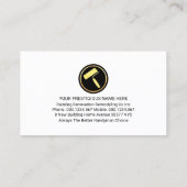 Stylish Gold Rooftop Building Paint Brush 名刺 (裏面)