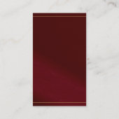 Stylish Gold Text Font Classic Luxurious Look 名刺 (裏面)