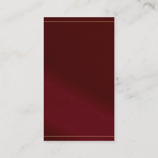 Stylish Gold Text Font Classic Luxurious Look 名刺 (裏面)