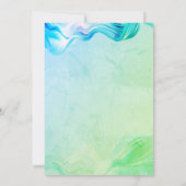 Stylish Grad Cap,Disco Ball,Wine Green Abstract 招待状 (裏面)