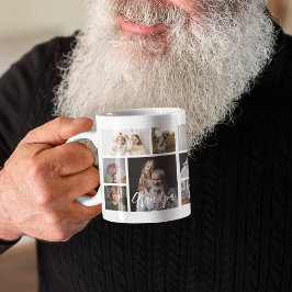 Stylish Grandpa 15 Photo Collage コーヒーマグカップ