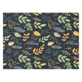 Stylish Green and Yellow Foliage Pattern  テーブルクロス (正面(横))