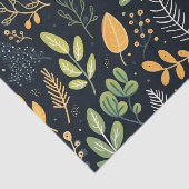 Stylish Green and Yellow Foliage Pattern  薄葉紙 (詳細)